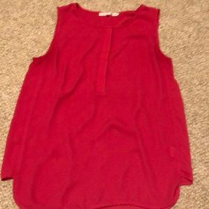 Hidden button up tank top